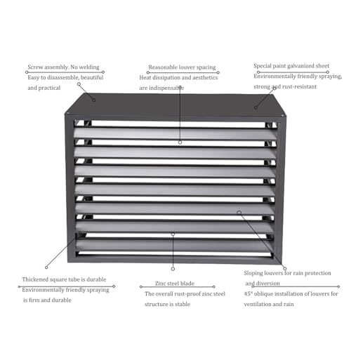 Cubierta de aluminio para aire acondicionado y valla protectora 4
