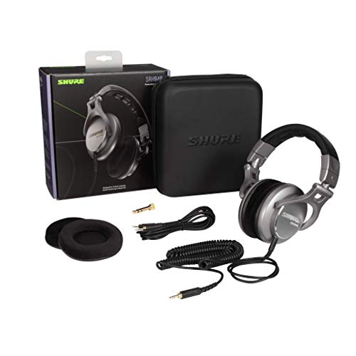 Shure Srh940 Professional Reference Headphones - Designed For Critical Listening, Studio Monitoring & Mastering, Ideal For Pro Audio Engineers And In-Studio Talent, Includes Straight And Coiled Cables #TOP1