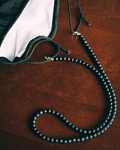 Round Beaded Eyeglasses Chain for Women, Sunglasses Chain, Reading Glasses Holder,Lanyard for Face Mask, Crystral Glass Beads, Sunglasses, Goggles and Eyeglasses - 25 INCH-image-5