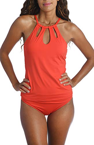 Tankini La Blanca dos croisé et découpe keyhole pour sublimer votre silhouette