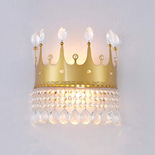 Applique murale LED couronne dorée E14 KKXXYQFC pour salon