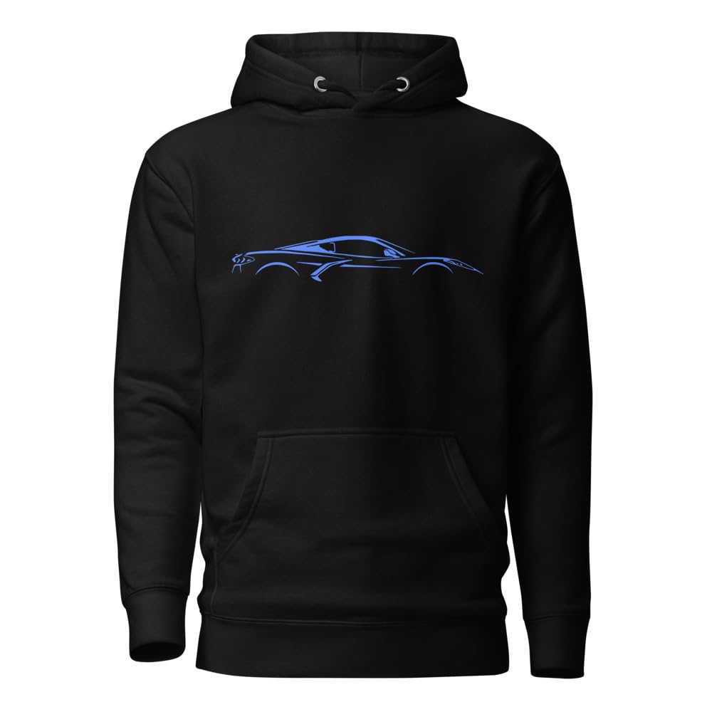 2024 2025 Rapid Blue Corvette C8 Line Art for 8th Gen Vette Właściciele Kierowcy Bluza z kapturem Pulower Bluza