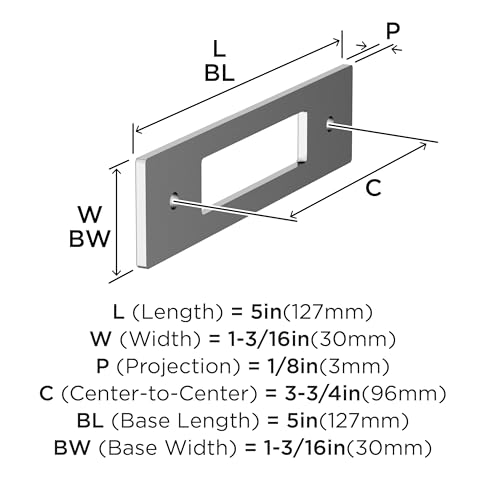 Image of Amerock Medora 3-3 /4 inch Polished Chrome Backplate