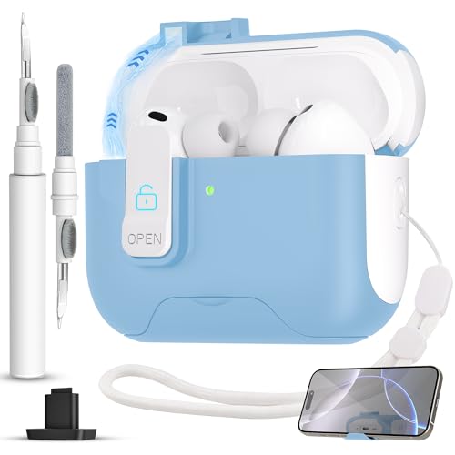 Coque AirPods Pro 3 rigide avec clip automatique anti-chute