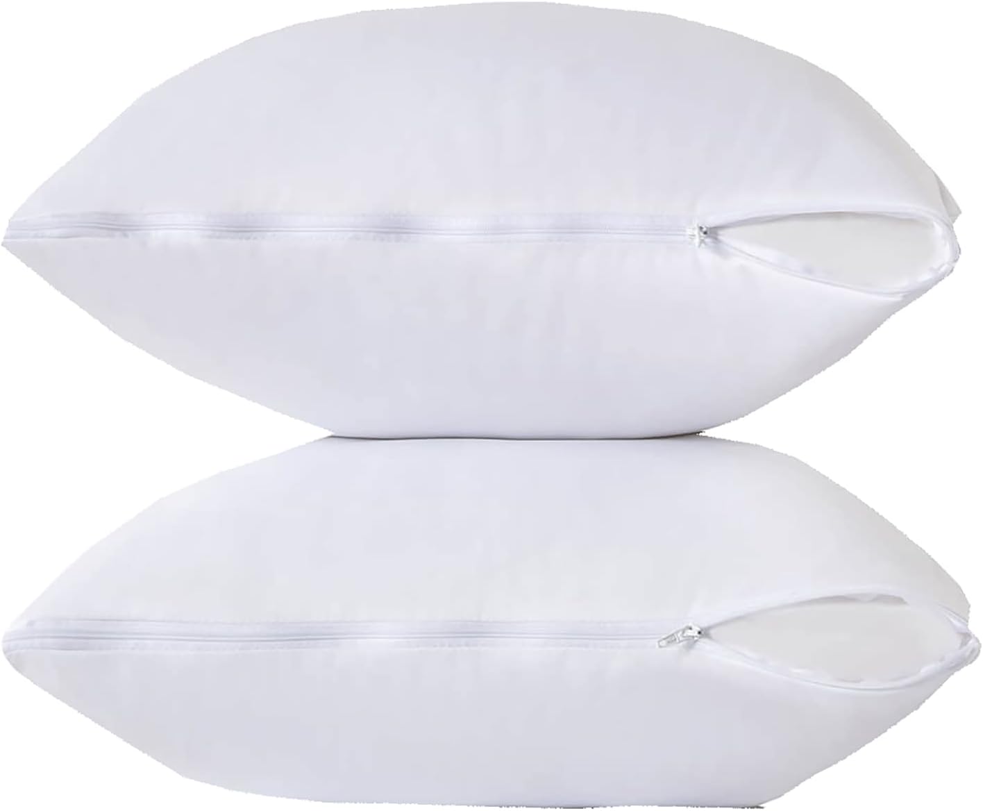 Kingnex 2 Pack Feather Proof Pillow Protectors 20x20 Waterproof Pillow Covers for Square Throw Pillow 20x20 - Image 2