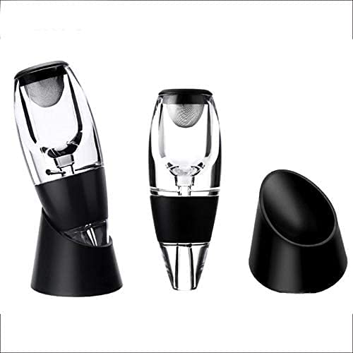 TapóN Botella Tapones De Botella Corchos De Vino Tapones Para VacíO Aireador de vino vertedor con tapón de vacío de vino Pico difusor clásico para botella de vino Aireadores de vino instantáneos