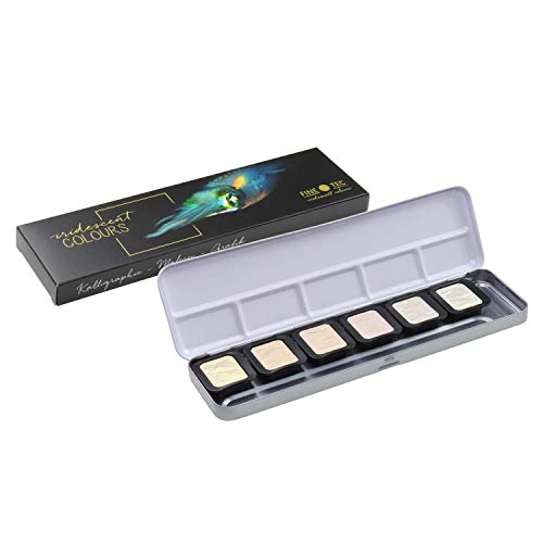 Hottest Sales Finetec, Artist Pearlescent, F5600, Watercolor Paint, Assorted Pearlescent Colors - 24 Color Set