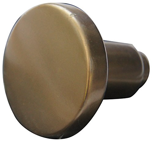 Alpertec alluminio Pomello – fori parte F4 bronzata anodizzato pulsante set maniglia porta guarnizioni, diametro 50 mm, 40110480 K1