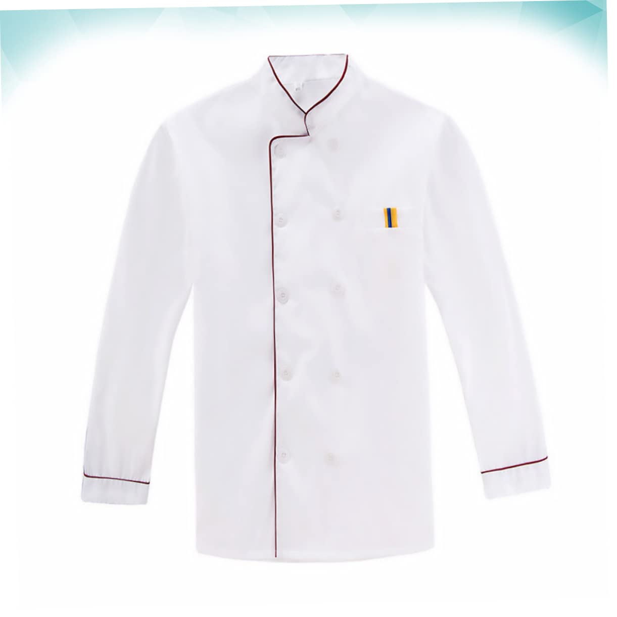 CONGARTENO Chef Coat Unisex -splash Kitchen Jacket for Restaurant Bar Outdoor Barbecue Breathable Wearproof Catering Uniform for Men Women