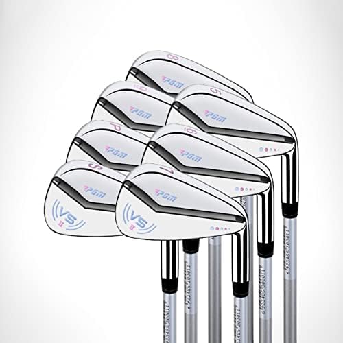 Ladies Golf Clubs, Beginner Full Set of Practice Sets, Titanium Alloy Driver Golf Sets, 12 Packs Including 3 Woods, 7 Irons, 1 Putter, 1 Ironwood, 1 Bag (pink Blue Color)