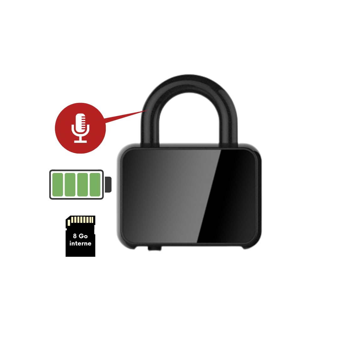 Cadenas Enregistreur Vocal Espion 8 GO