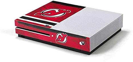 Skinit Decal Gaming Skin for Xbox One S Console - Officially Licensed NHL New Jersey Devils Home Jersey Design
