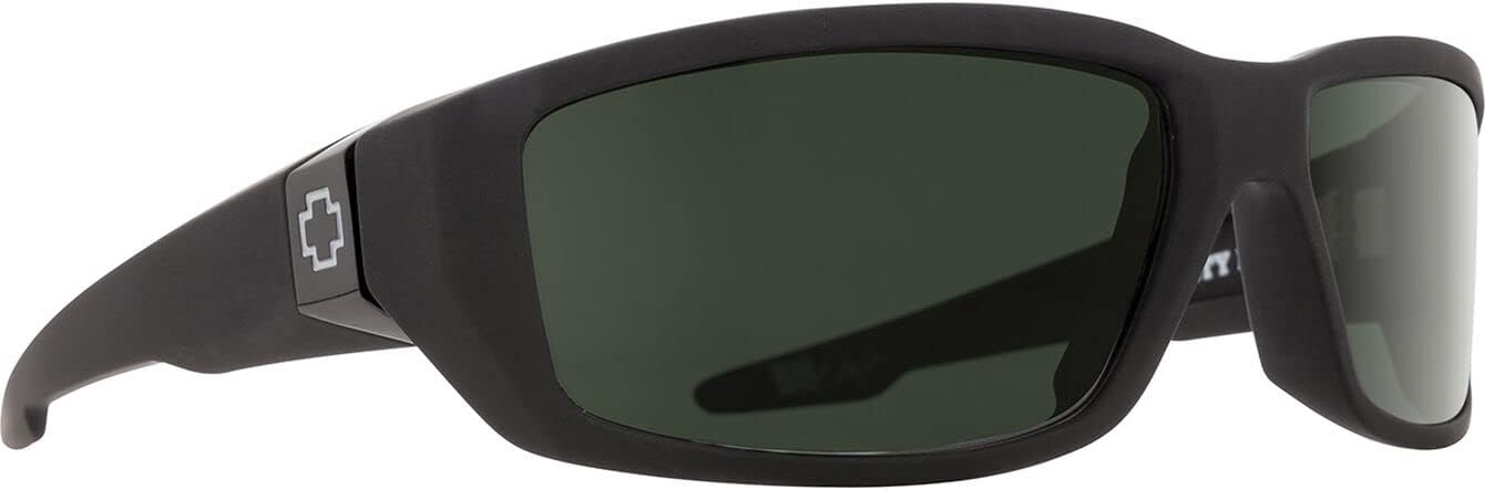 SPY DIRTY MO MATTE BLACK PLASTIC SIGNATURE GREY LENS SUNGLASSES SHADES
