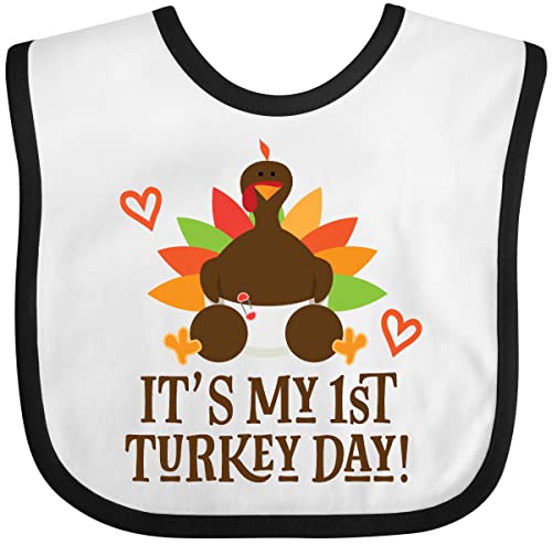 inktastic 1st Turkey Day Thanksgiving Baby Bib