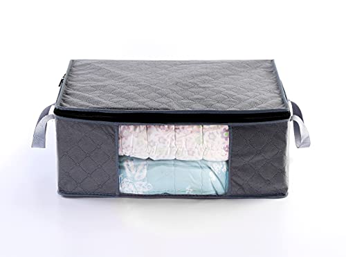 Abo Gear G01 Bins Bags Closet Organizers Sweater Clothes Storage Containers, 3Pc Pack, Gray, 3 Count #TOP7