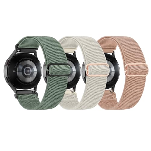 Oumida 3 Pièces Bracelet Compatible avec Vivoactive 3/Vivoactive 3 Musique/Vivoactive 5, Réglable et Confortable, Bracelet de Sport Nylon Élastique pour Vivoactive 3/Venu/Venu Sq