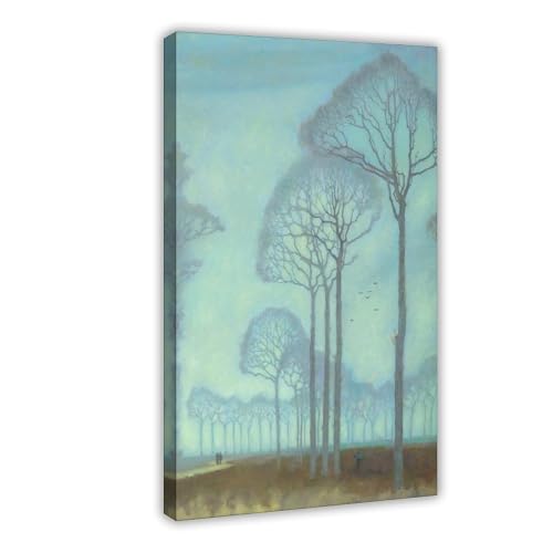 Impression sur toile Row of Trees Jan Makes cadre suspendu salon bureau
