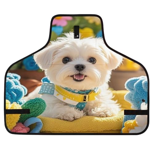 Delantal Herramientas Cute Maltese Puppy con Ajuste