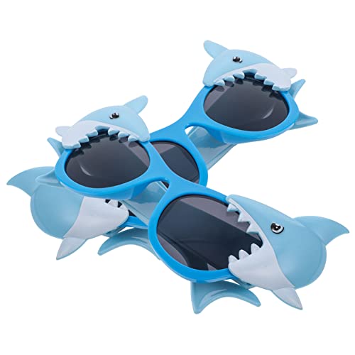 LIFKOME Óculos de sol óculos de brincadeira óculos de proteção óculos redondos novidade ecrã conduziu óculos halloween lentes halloween acessórios de fotos óculos de festa abdominais, azul