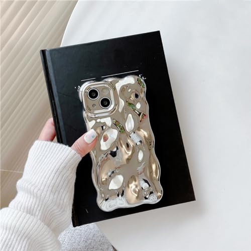 Coque iPhone 13 anti dérapante argentée pour éviter les chutes