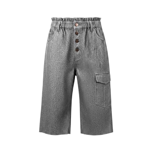 Baggy jorts ample et léger style cargo avec taille élastique ergonomique