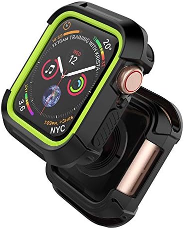 Compatible with iWatch Case 40mm Series 6/5/4/SE, Rugged Shockproof Protective Bumper Cover [NO Screen Protector]