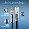 CableGeeker Patch Cables Cat6a 1ft (24 Pack) Slim, Cat6 Ethernet Patch Cable 10G Support, Snagless RJ45 Cat 6 Patch Cable for Patch Panel to Switch, Flexible Network Cable - 1 Feet Black