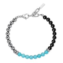 Turquoise, Obsidian & Hematite