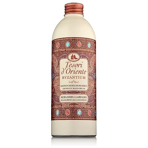 Tesori d’Oriente Bubble Bath for Women, Foaming Bath, Bath Bubbles for Women Relaxing, Luxurious Body Wash for Women & Skin Care- 500 Ml-16.91 us Fl Oz- [Italian Import ]-(Byzantium) Cover