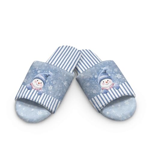 Women's Fuzzy Slippers Fluffy Winter House Shoes Cute Open-toe Slipper Soft Flannel House Slippers for Women Indoor