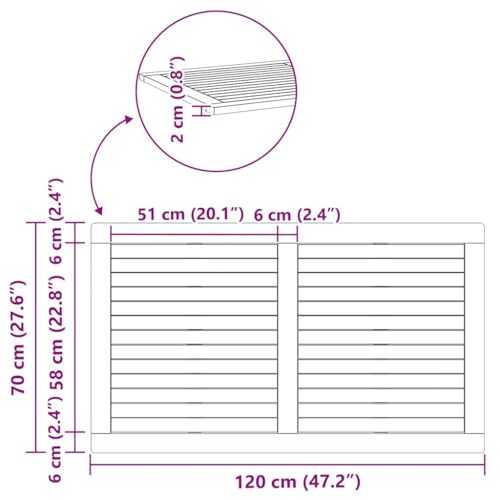 Plateau de table acacia résistant aux intempéries et polyvalent