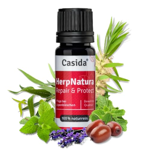 Casida HerpNatura Repair & Protect - Rein natürliches, pflegendes Öl für beanspruchte und empfindliche Lippen -10 ml - naturrein