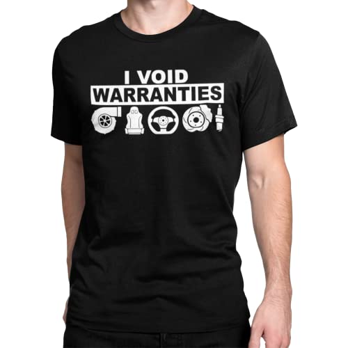 I Void Warranties T-Shirt (Small) Black