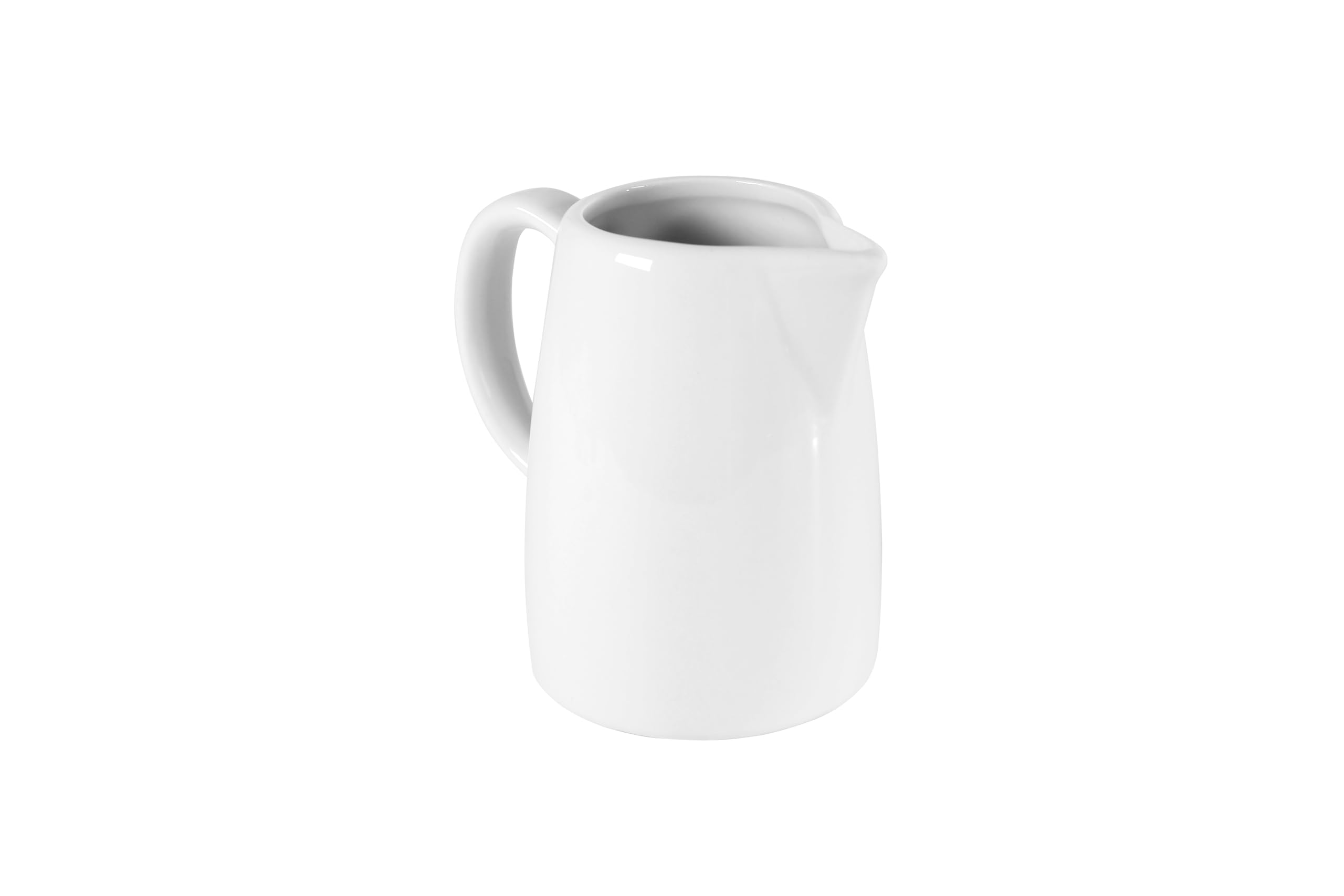 Set di 4 brocca per latte in porcellana bianca da 150 ml, piccola caraffa per latte per tavola da caffè classica, per la casa e la gastronomia, altezza 8,3 cm, brocca per latte e crema