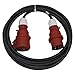 Produktbild CEE-Verlängerungskabel 5-polig Stecker / 10m / 5X 16 A / 400V / 3 Phasen / 2,5 mm / IP44 / schwarz