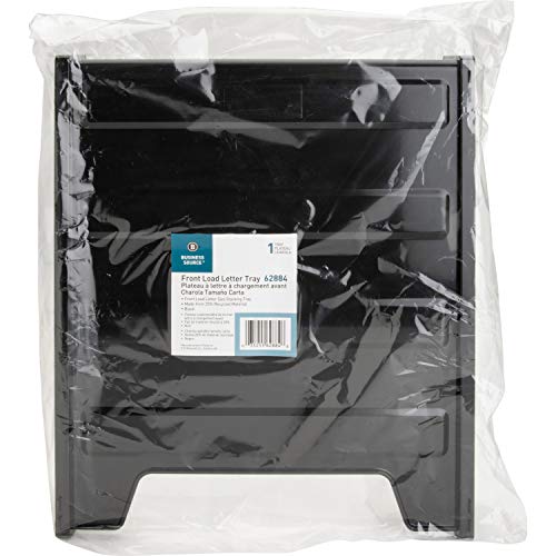 Bac à courrier empilable Business Source noir 62884 rangement bureau horizontal