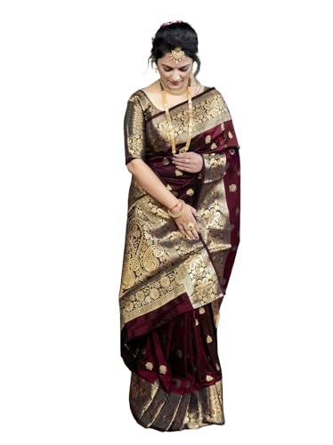 Image of Avantika Fashion Women's Kanjivaram Soft Semi Silk Banarasi Sarees With Blouse Piece.