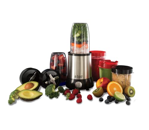 Frullatore Russell Hobbs 24722-56 - Caraffa Vetro 1,5L, 650W, Lama Acciaio Inox (Nero) - Foto 8
