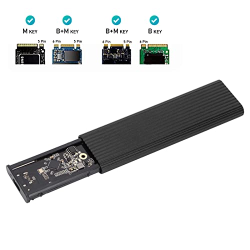 Caja externa NVME SSD 2TB para M.2 2230-2280 negra miniatura 2