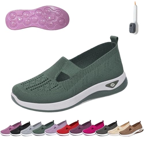 Bemoda Orthopedic Shoes, Beemoda Women's Casual Breathable Slip On Orthopedic Walking Sneakers Non-Slip