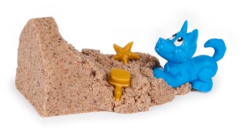 Kinetic Sand Hunde Häuschen - mit 170 g magischem Strandsand, 1 Hundefigur und Accessoires für kreativen Indoor-Sandspielspaß, für Kinder ab 3 Jahren