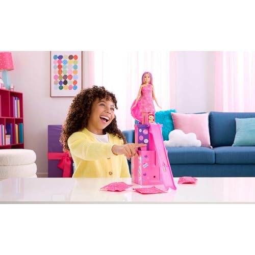 Muñeca Barbie Rise & Surprise con accesorios miniatura 2