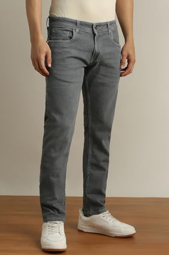 Image of Peter England Men's Skinny Fit Jeans | Denim | Casual Wear | Stylish Bottoms