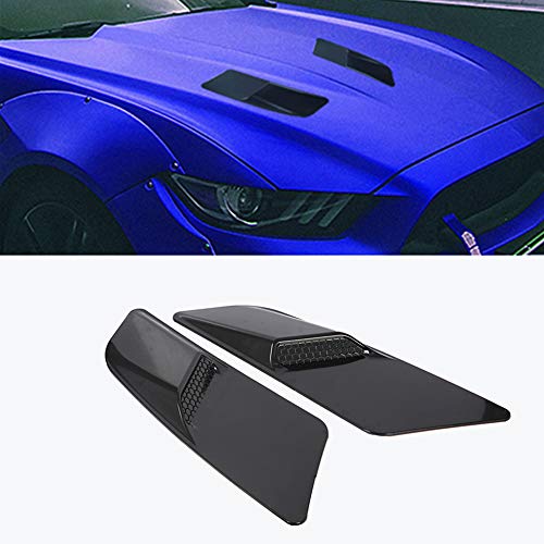 NC MYEEBOO Air Flow Vent Cover for Ford Mustang 2015-2017 Front Hood Air Intake Trim Scoop Vent Guards Heat Extractor Insert