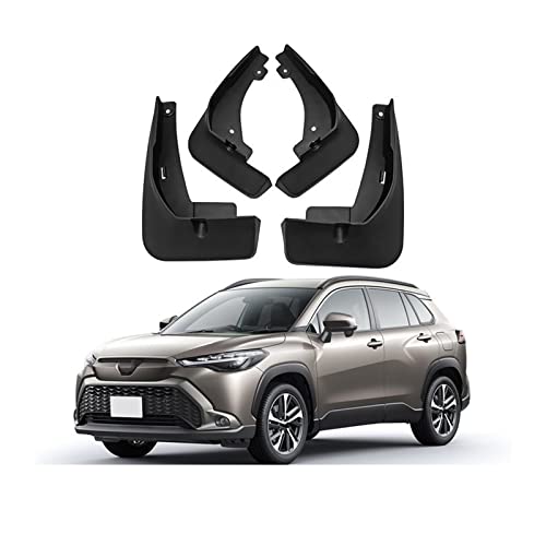 Paraspruzzi Per Toyota RAV4 2000-2005 | 4 Pezzi In ABS Nero | Parafanghi Anteriori E Posteriori | Con Viti