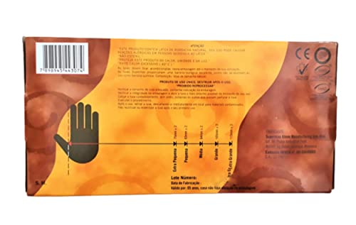 Luva de Procedimento Látex Powder Free S/Pó Supermax - P