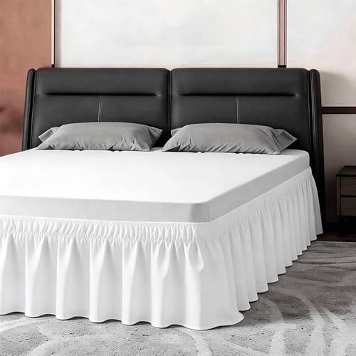 ANARACHON King Bed Skirt, Elastic Wrap Around Bed Skirt King Size, Bed Skirts for Adjustable Bed...