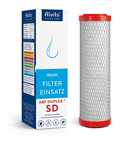 Alvito ABF Duplex SD Eau, Filtre à Charbon Actif, 1 Stück (1er Pack)