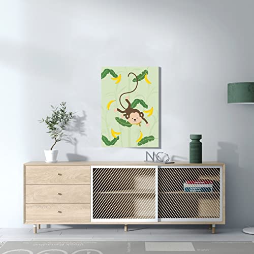 Illustration singe affiche déco murale salon moderne 40x56