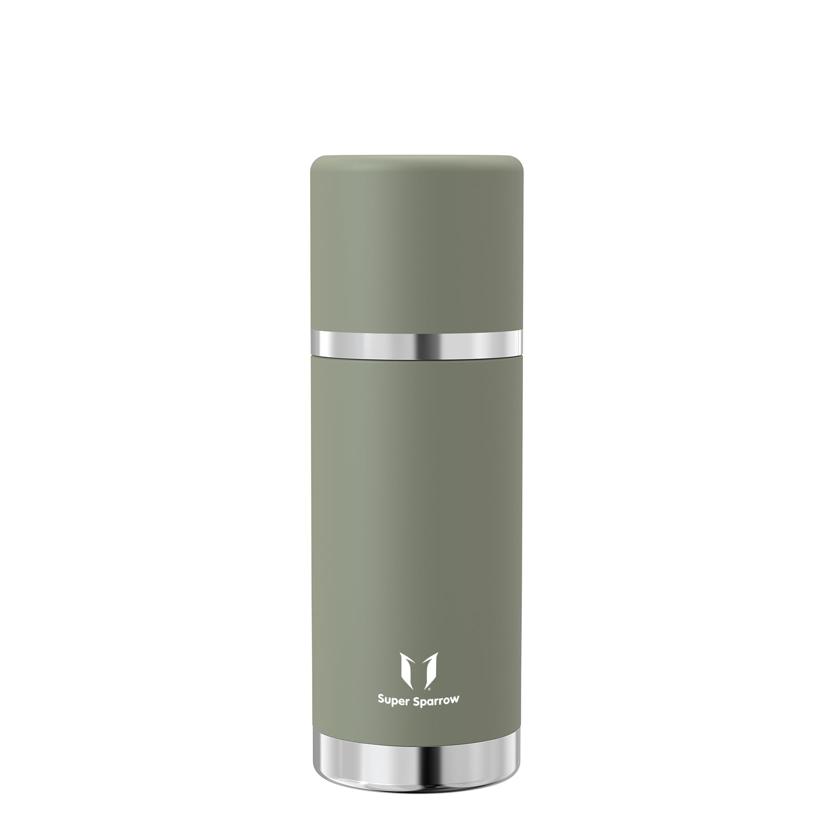 Super Sparrow Borraccia Termica -500ml/750ml/1000ml - Bottiglia Termica in Acciaio Inox - Borracce Senza BPA - Mantiene Calde 12 Ore o Fredde per 24 Ore - A Prova di Perdite Tappo Funge Anche da Tazza
